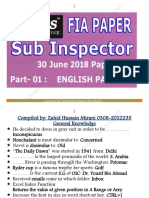 FIA Sub Inspector Paper 30 June 2018