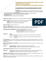 Instructivo para Llenar El Formulario B.M-3 Relación de Bienes Muebles Faltantes