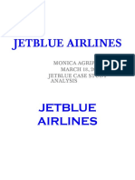 Jetblue Airlines: Monica Agrippa MARCH 18, 2013 Jetblue Case Study Analysis