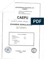 Examen Simulacro Caepu Ciclo Preparacion Mayo - Julio 2018-Ii