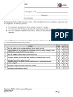 Hydraulic Jack Inspection Form: Choose A Type of Inspection