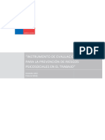 Instrumento Evaluacion de Medidas Para Prevencion Riesgos Psicosociales Trabajo