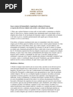 DECLARAÇÃO SOBRE A IGREJA