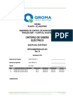 CPPQ1 MQESE09 6 DC 001 - RA Criterio de Diseño Eléctrico