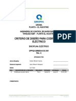 CPPQ1 MQESE09 6 DC 002_RA Criterio de Diseño Cod. Eléctrico Tito