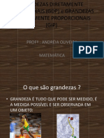 SLIDES GRANDEZAS DIRETAMENTE PRPORCIONAIS (GDP) e GRANDEZAS