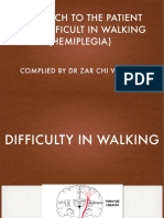 Approach To The Patient With Difficult in Walking (Hemiplegia)