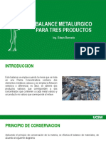 2da Fasebalance Metalurgico para Tres Productos