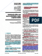 Fischer Administração Pública como área de conhecimento e ensino a trajetória brasileira