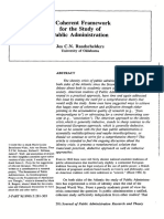 J Public Adm Res Theory-1999-Raadschelders-281-304 - A Choerent Framework For The Study Os Public Administration