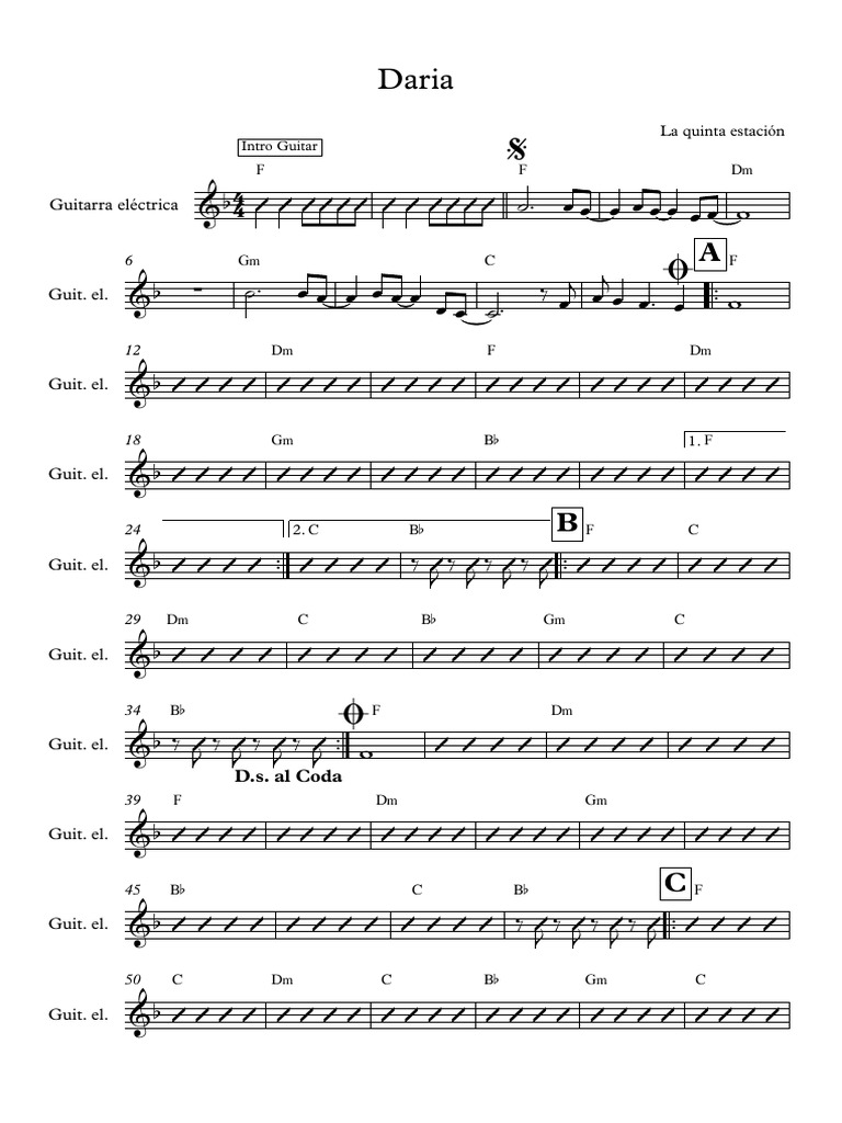 Daria - Partitura Completa | PDF