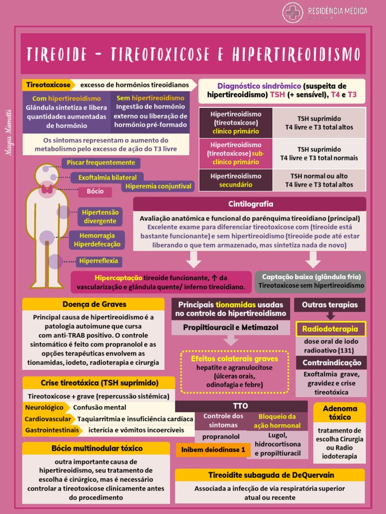 Tireoide Tireotoxicose e Hipertireoidismo | PDF | Hipertireoidismo ...