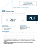 Protocolo de requerimento para avaliação social de BPC