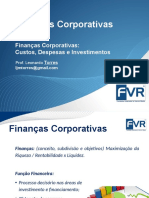 Finanças Corporativas - 04 - Custos, Despesas e Investimentos