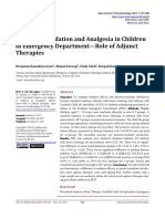 Procedural Sedation and Analgesia in Children in Emergency Department-Role of Adjunct Therapies