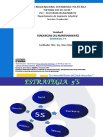 Unidad I. Tendencias Del Mantenimiento - Estrategia 5S. MI (II-1323)