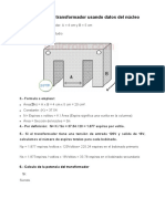 Calculo de Un Transformador