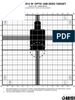 Improved AR15 Optic Target 50M