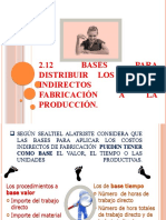 GRUPO 1 - Bases para Distribuir Los Costos Indirectos de Fabricación A La Producción