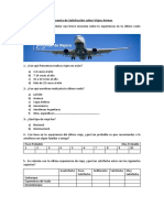 Encuesta de Satisfacción Sobre Viajes Aéreos