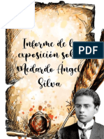 Informe-Exposición Sobre Medardo Ángel Silva