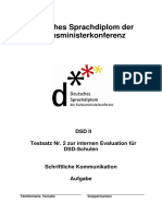 DSD II, Evaluationssatz Nr. 2, SK Aufgabe