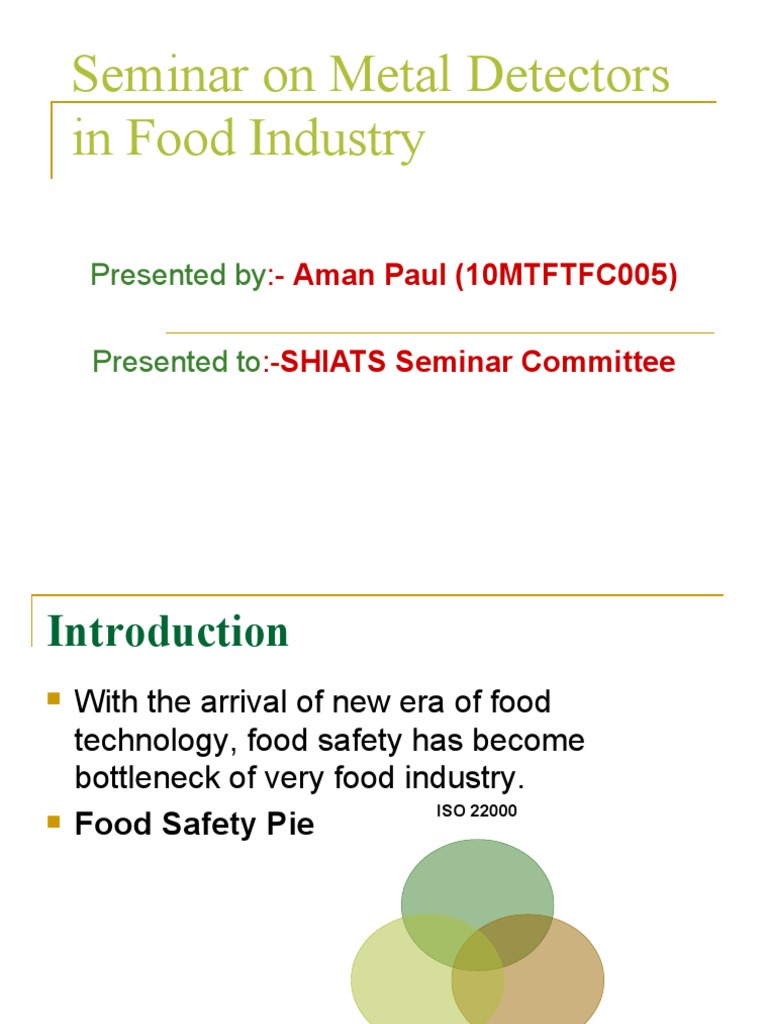 Metal Detection Principles in Food Safety | PDF | Metal Detector | Sensor