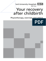 Your Recovery After Childbirth: Physiotherapy, Exercises and Advice