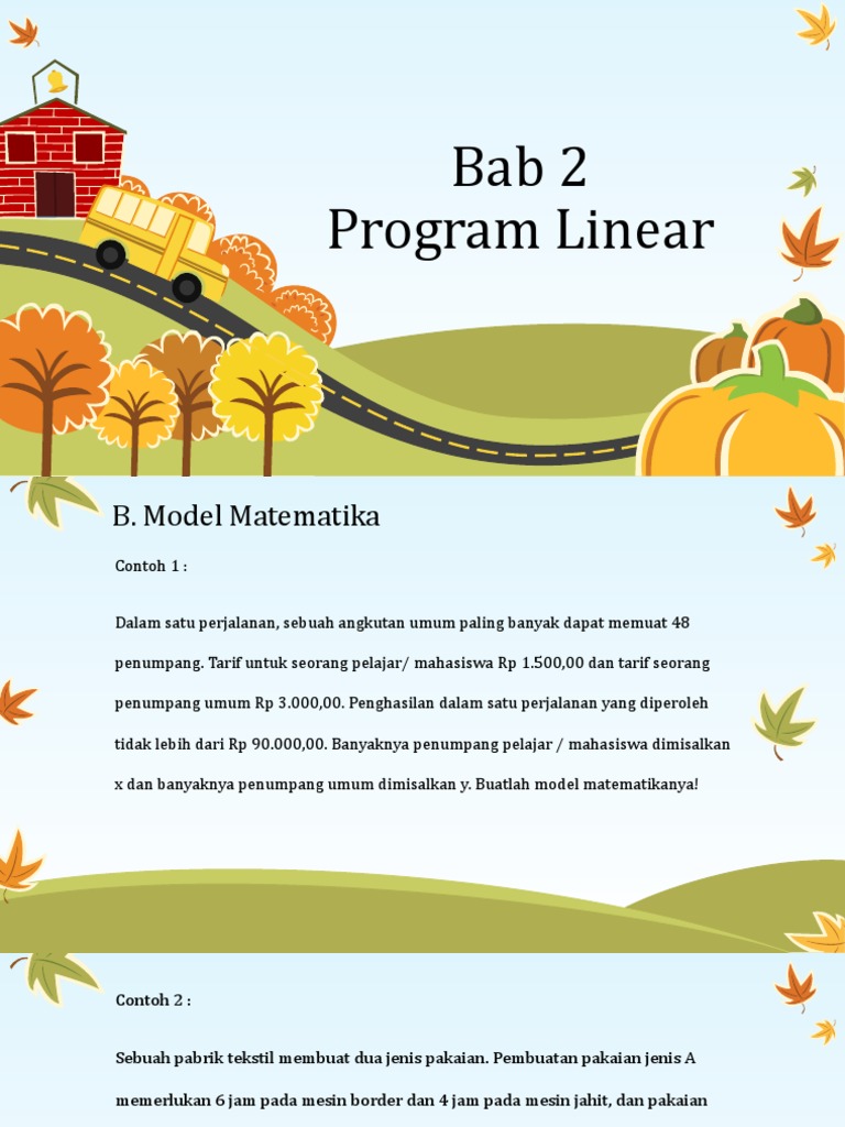 Model Matematika Program Linear | PDF