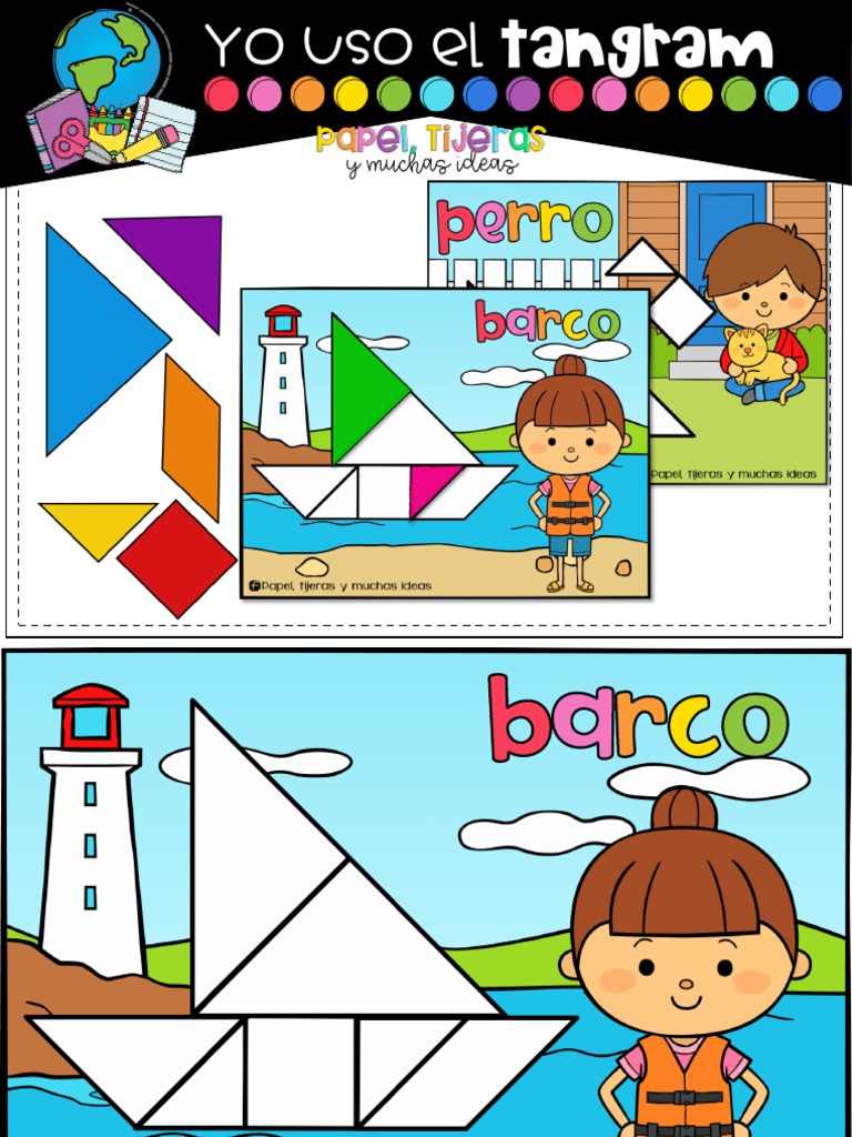 Ideas de Tangram para Niños Preescolares | PDF | Ciencias sociales