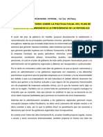 Análisis de las propuestas de política fiscal de Castillo y Fujimori