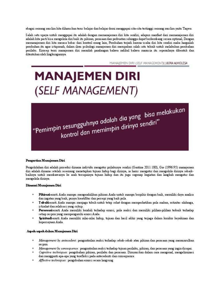 manajemen perubahan diri pribadi pertumbuhan personal