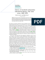 A Short History of Stochastic Integration