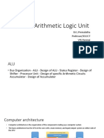 Unit 7-Arithmetic Logic Unit: Dr.L.Premalatha Professor/SELECT VIT, Chennai