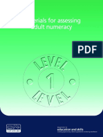 Diagnostic Assessment - Numeracy - Learner Materials For Assessing Level 1