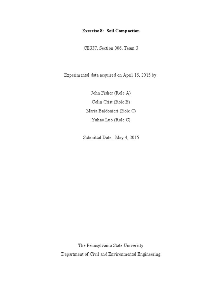 Soil Compaction Test Results and Analysis | PDF | Physical Sciences ...