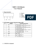 2 100W COB Blinder User Manual: 1. Diagrammatize