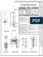 Planos estructurales y detalles de ganchos y escuadras