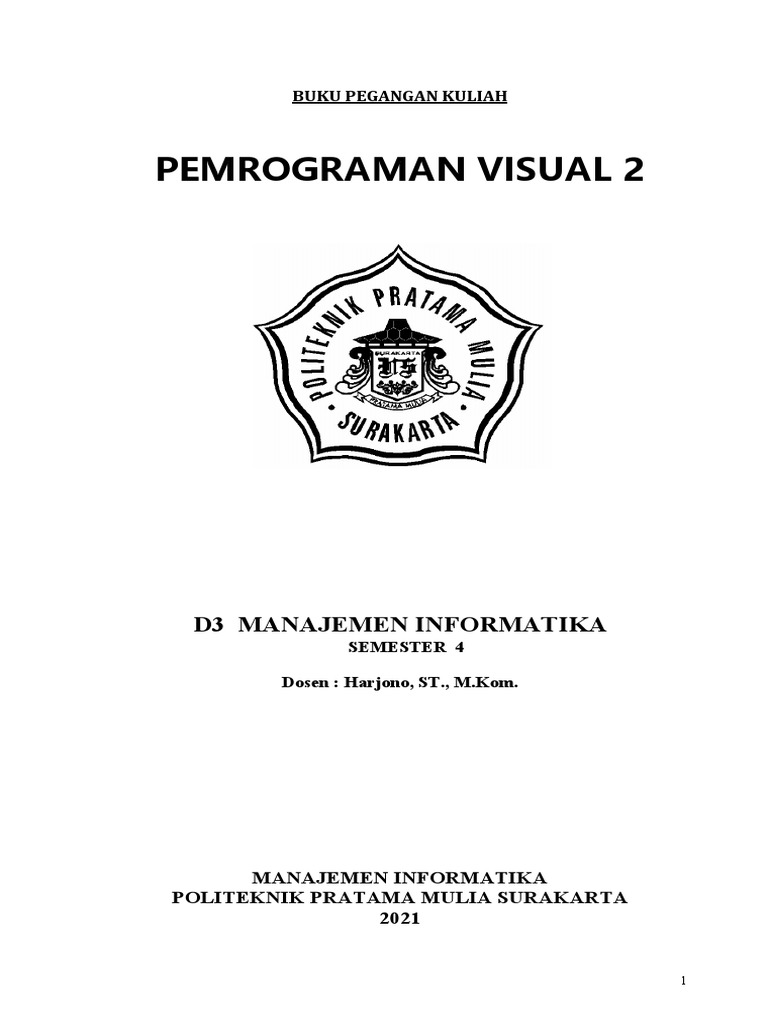 Panduan Pemrograman Visual Basic .Net | PDF
