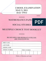 2011 Mathematics - Scocial Studies Paper 1