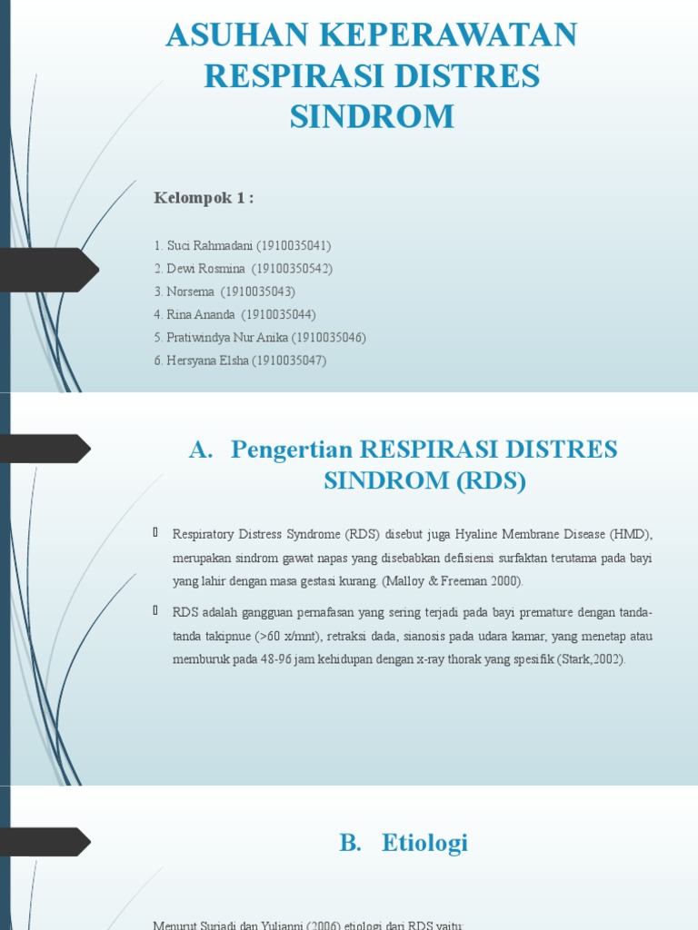 Asuhan Keperawatan Rds | PDF