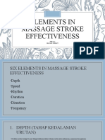 Elements in Massage Stroke Effectiveness