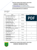 Daftar Hadir Petugas Vaksinasi