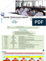 Pertemuan Pertama Teknik Penulisan Ilmiah Ubdi A, Ubdi B, PMK & PTK