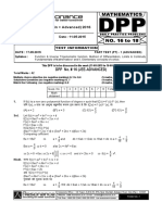 XII Maths DPP (06) - Prev Chaps + Functions - ITF + Limits, Continuity + MOD