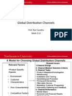 Global Distribution Channels: Prof. Ravi Sarathy Week 3 L2