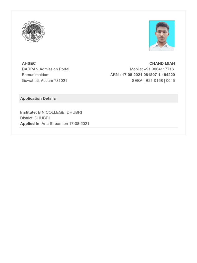 Ahsec Chand Miah | PDF