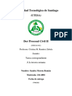 3 Tarea de Derecho Procesal Civil II 