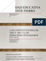 Las Constituciones de 1830 y 1861