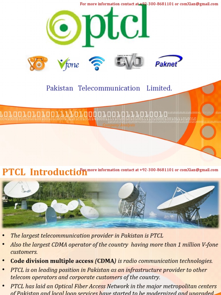 PTCL Introduction of PTCL Complete Report | PDF | Internet Access | Iptv
